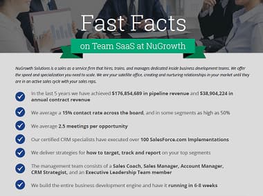 Fast Facts on Team SaaS at NuGrowth