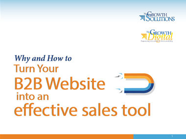 Turn your B2B Website into an Effective Sales Tool